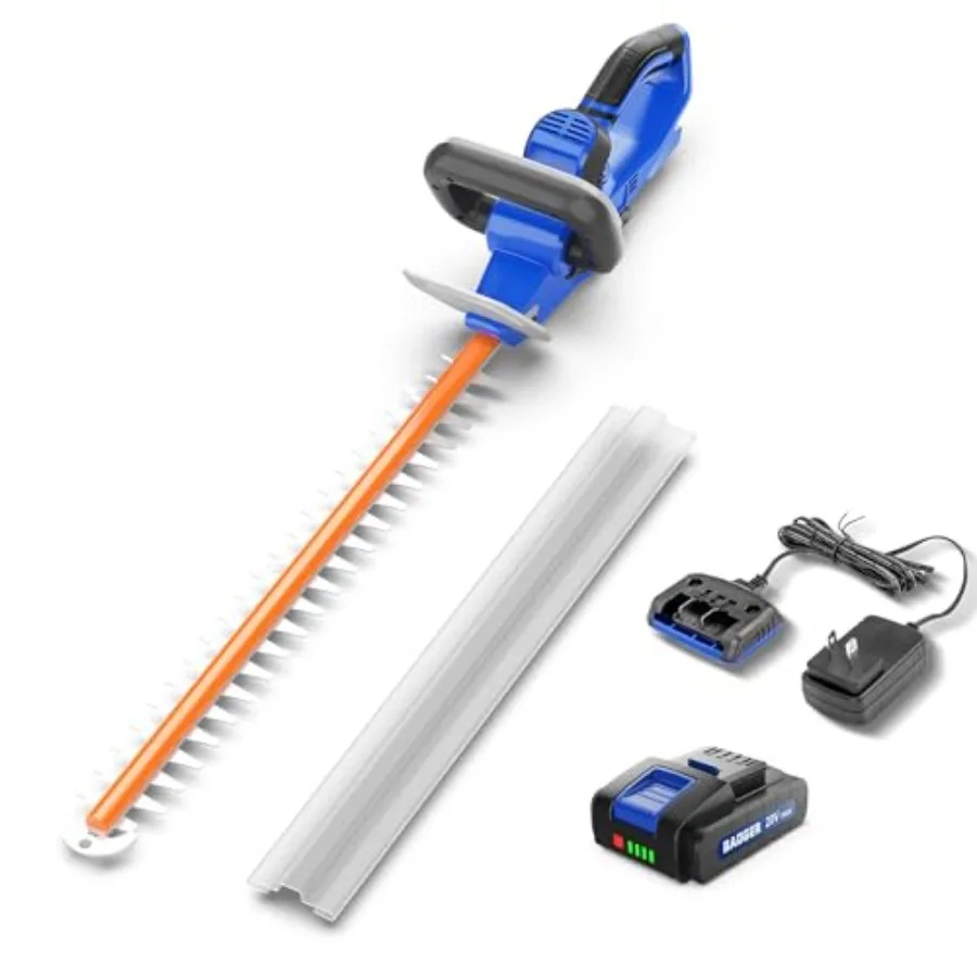 

Аккумуляторный кусторез 20В, обновленная модель, 22 дюйма, с защитой и бампером, легкий, мощный, с аккумулятором 2.0 Ач и зарядным устройством в комплекте