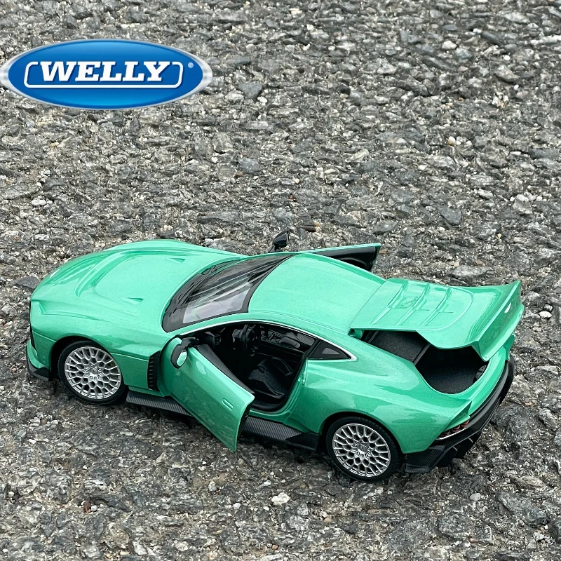 Welly 1:24 Model Sportowego Samochodu Wykonany ze Stopu Metali, Odlewane i Zabawkowe Pojazdy, Kolekcjonerski Model Samochodu, Zabawka dla Chłopca, Prezent na Urodziny