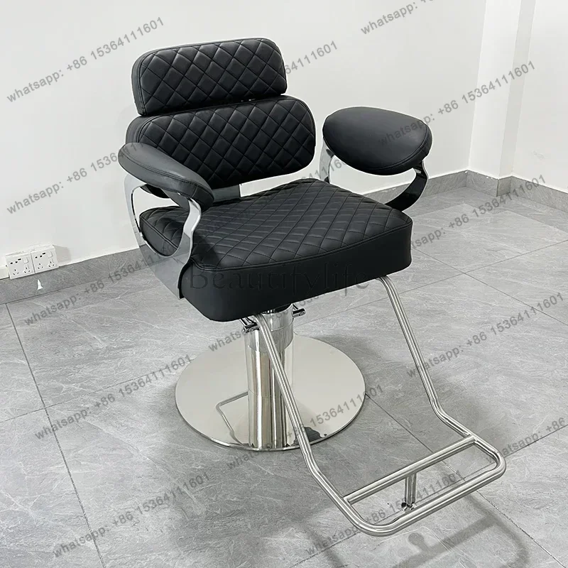 LSHair Salon Professional Barber Chair Modern Professional Lift Hair Dyeing Barber Chair Simple Salon Furniture Cadeira Mocho FY