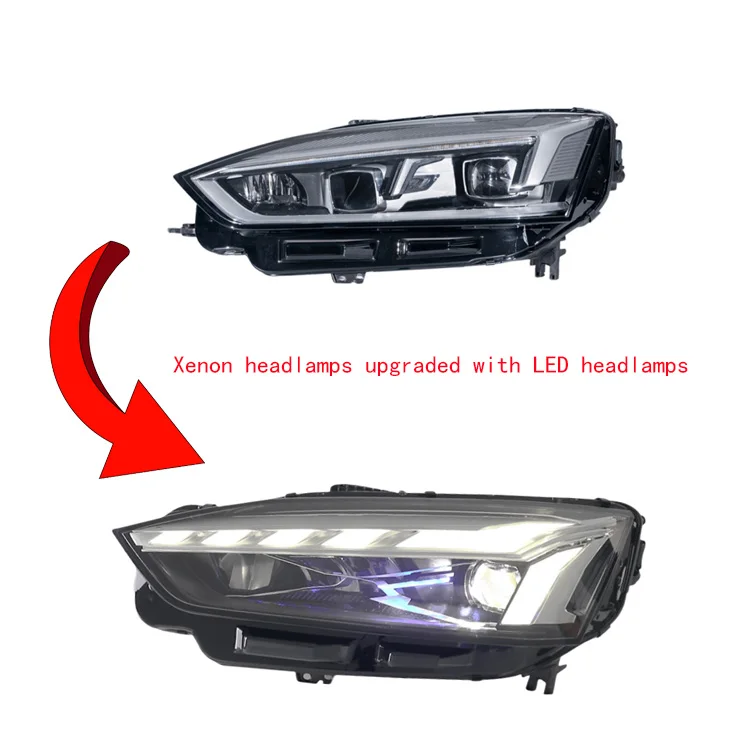 Original Quality Bumper Lamps A5 B9 LED Single Lens Modified DRL LED Headlights Matrix Headlight for 2017-2020