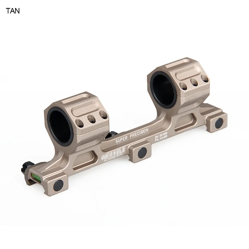 tactical hunting rifle scope airsoft airguns accessories double rings 25.4mm 30mm scopes mount w bubble level for 20mm rail
