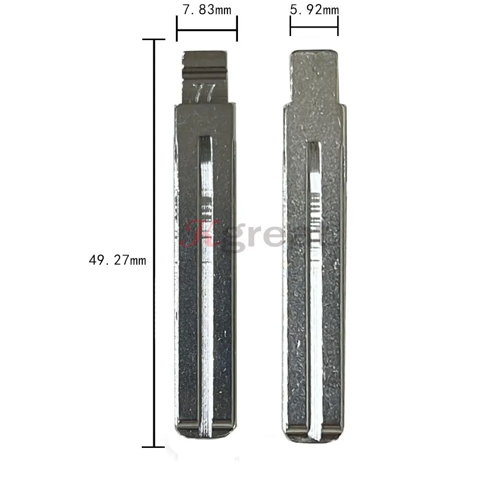77 # HY22 metalowy niecięty klucz Blank TOY40 TOY48 dla Hyundai Kia Lexus Toyota scyzoryk nóż dla KD Keydiy Xhorse VVDI pilot uniwersalny