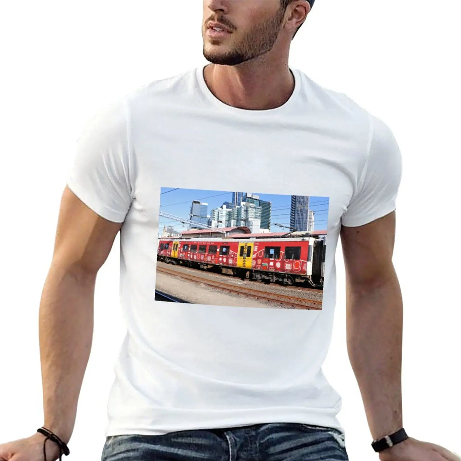 Brisbane train 2 T-Shirt funny meme t-shirts Blouse shirts graphic tee men