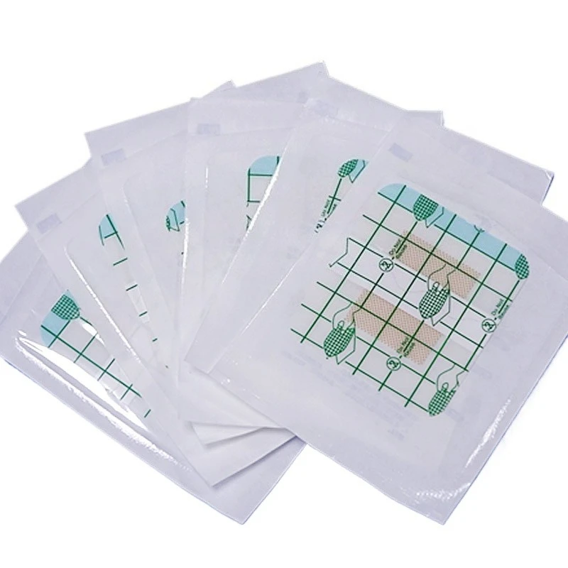 

10 листов/комплект, 10x10 см, водонепроницаемая повязка, пластырь для первой помощи, клейкая пленка, лента для повязки на рану, защита для душа и плавания