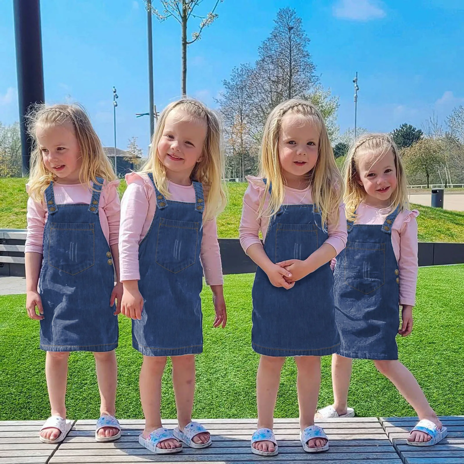 Dress 4t Solid Denim Kids Girls Skirt Suspender Overalls Clothes Skirts Baby Toddler Girls Wedding Dress Costume for Girls