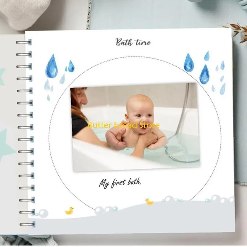 W89C Boy أو Girl First Year Baby Journal Book Book Book من الحمل إلى سن 1