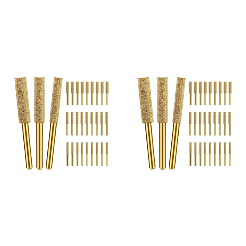 

ABUH-60Pcs Diamond Chainsaw Sharpener, 3 Size Chainsaw Sharpener Bits, For Chain Saw, (5/32Inch, 3/16Inch, 7/32Inch)