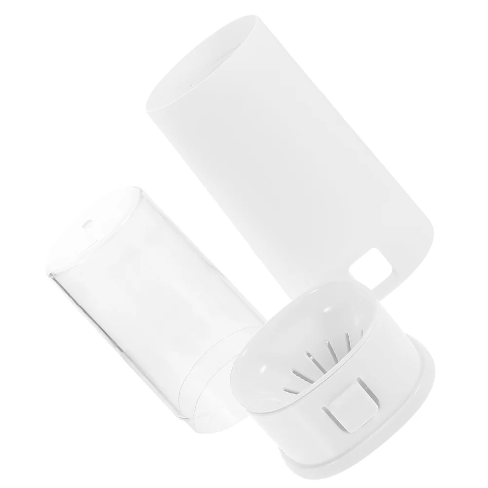 

Chopstick Box Plastic Organizer with Cover Kitchen Countertop Utensil Holder Draining Cutlery Storage Box Large Capacity Kitchen