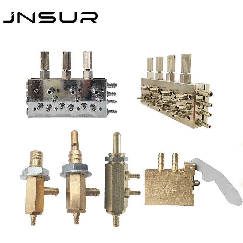 JNSUR หน่วยทันตกรรมชิ้นส่วนอะไหล่โลหะวาล์วน้ําหกเหลี่ยม/สี่เหลี่ยมความดัน F /T ประเภทควบคุมน้ําควบคุมสวิตช์อากาศทั้งหมด