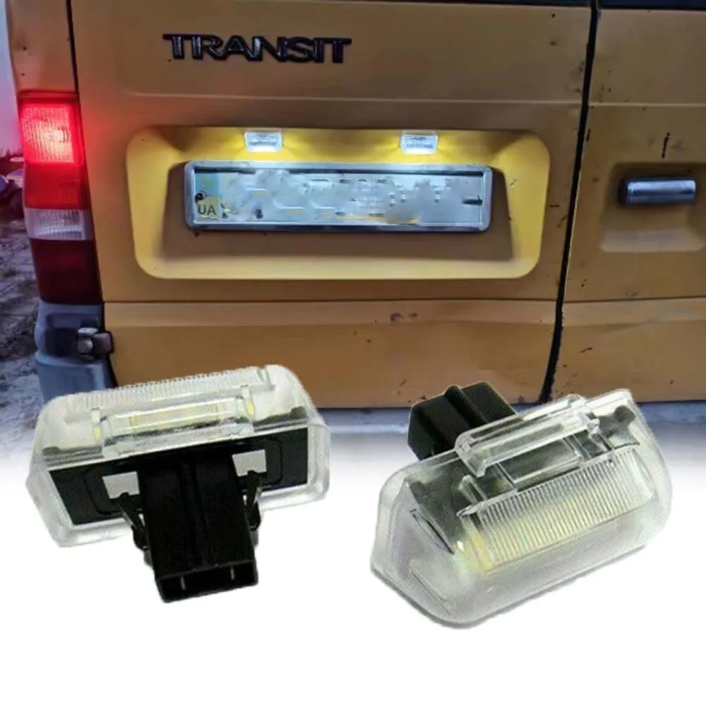 For Ford Transit MK6 MK7 1985-2013 For Ford Transit Connect 2002-2013 LED License Number Plate Lights OEM#4388111