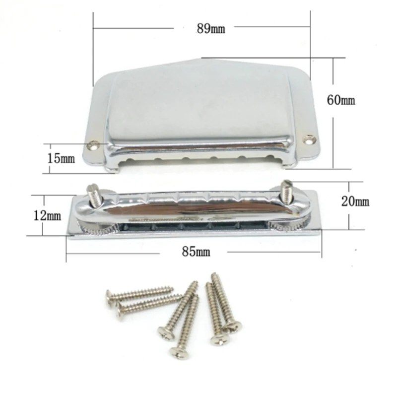 หย่อง tailpiece ฝาครอบหางปลาโลหะสำหรับเครื่องดนตรีกีต้าร์ไฟฟ้าของขวัญเพื่อน