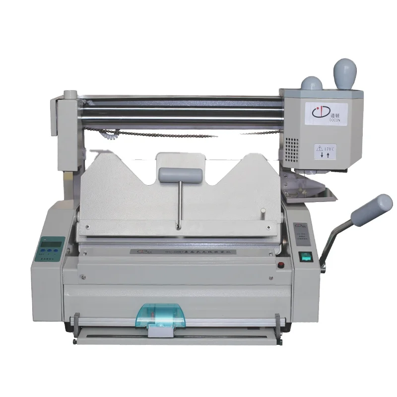 Manual Desktop Book Perfect Binding Machine DC-30B with High Quality Hot Glue