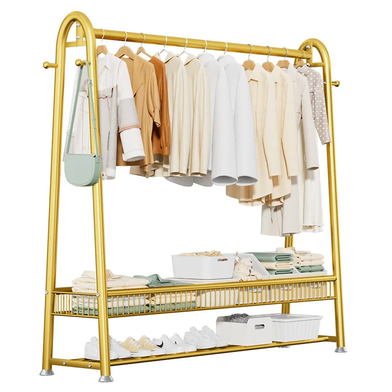 

Household indoor simple hanger floor rack bold thickened display rack