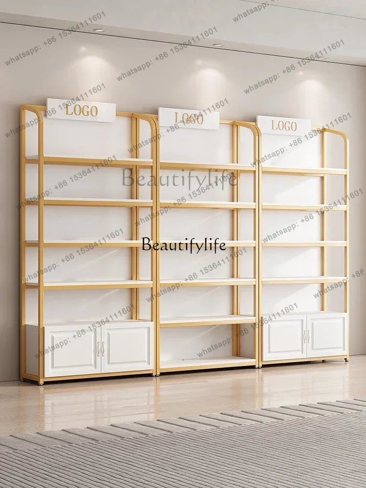 FG43Customized Cosmetics Display Light Luxury Shelf Manicure Skin Care Products Container Storage