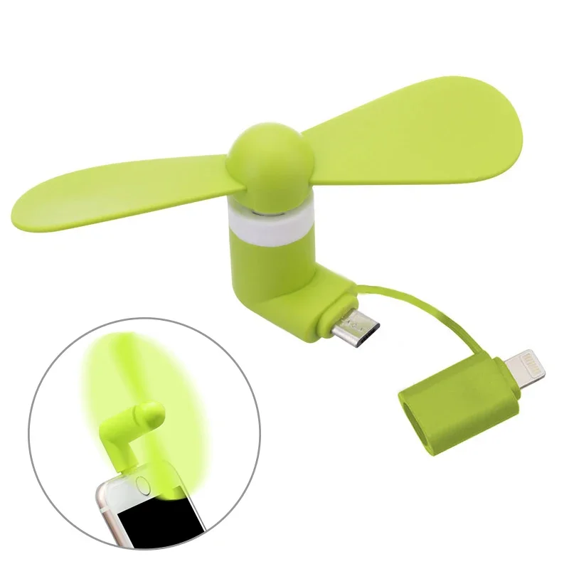 IN 1 Travel Portable Cell Phone Mini Fan Cooling Cooler For Android Type-c Micro USB C For IPad 5 6 6S 7 Plus 8 X XS