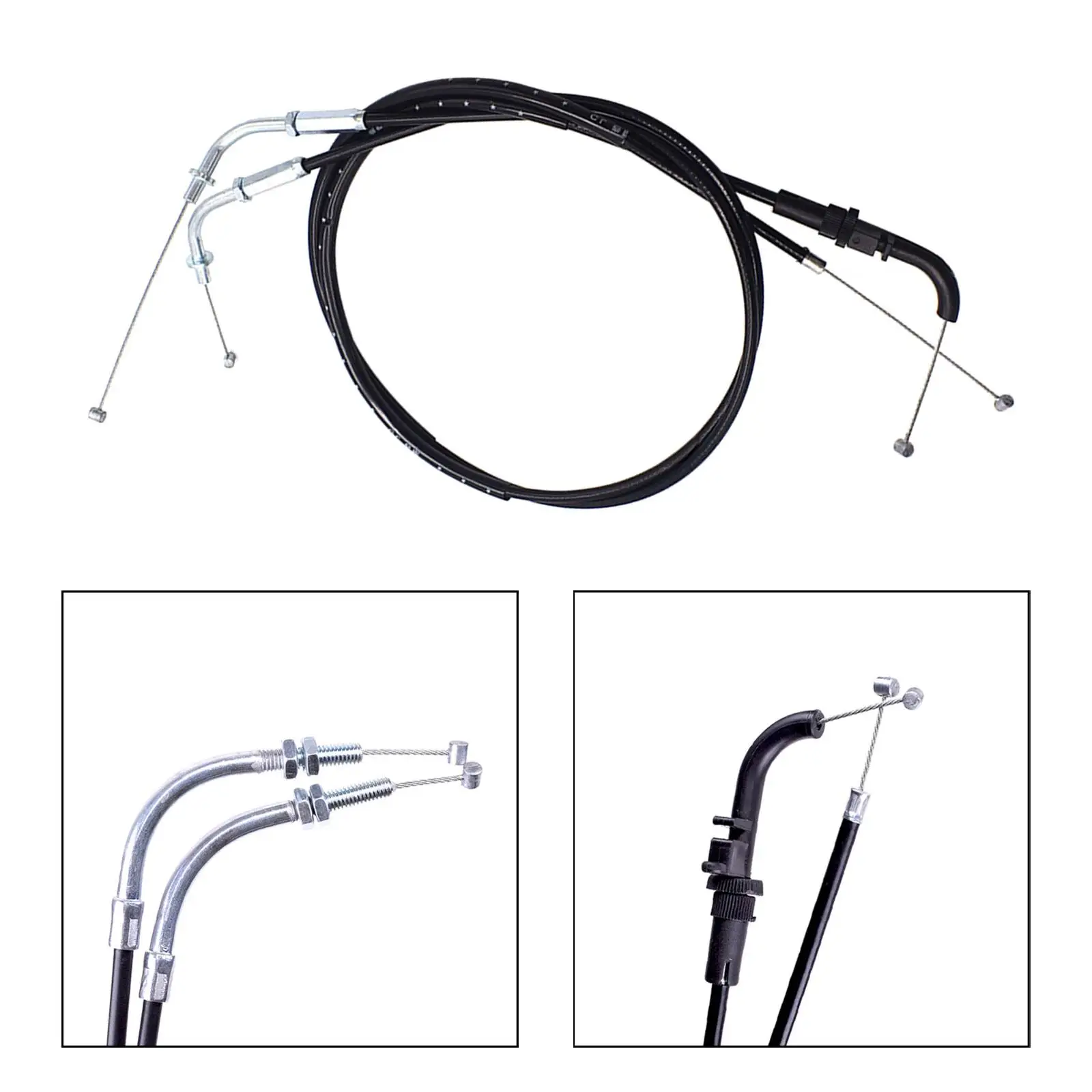Throttle Cable Black Accelerator Cable for Kawasaki Ninja 300 2013-2017