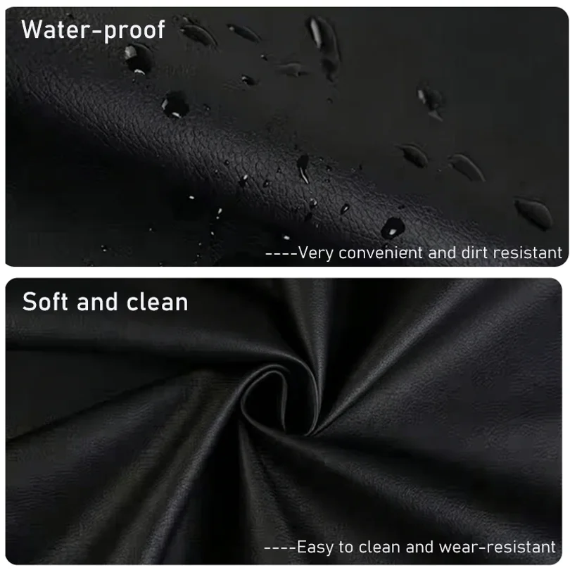 Car Seat Safety Protector Leather Pad for Kids Baby Pets Universal Waterproof Anti-Scratch Rear Seat Cushion Coverage Protection