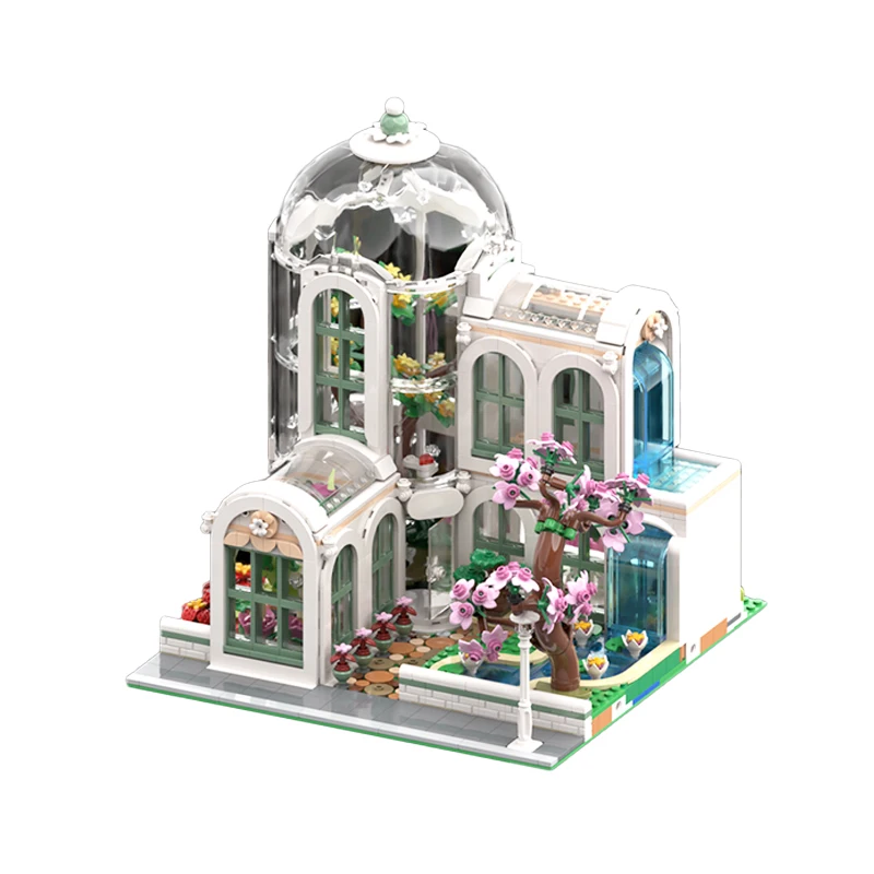 

MOC-162337 Architectural Series Modular Botanical Garden DIY Model Bricks Building Block Collection Experts Toys Gift 1726 PCS