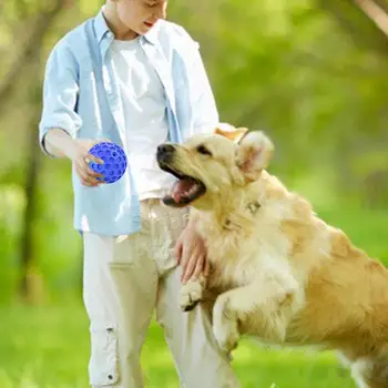 Dog Giggle Ball Tear Resistant Pet Giggle Ball Toy Fun Sounds When Rolled Or Shaken Dog Toys For Aggressive Chewers Wiggle Ball 2