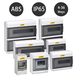 4/6/9/12/18/24/36 Ways Outdoor Waterproof Electrical Distribution Box Circuit Breaker MCB Power Plastic Junction Wire Box IP65