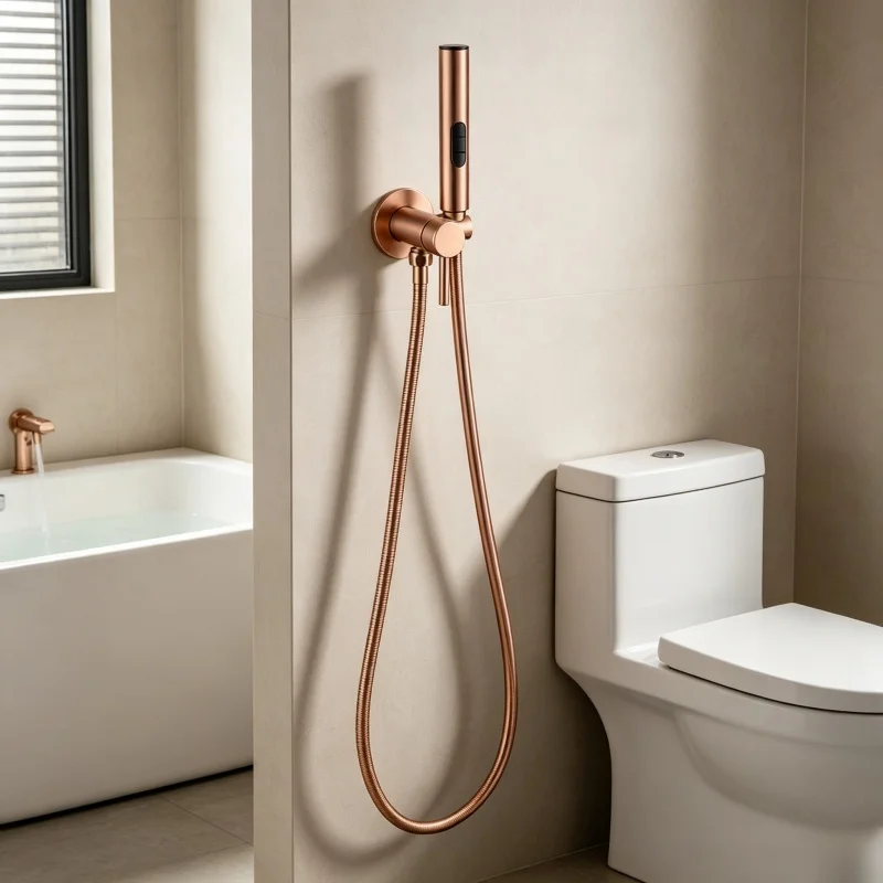 Portable Toilet Bidet Sprayer Faucet Hidden Hot and Cold Water Mixer Handheld Hygienic Shower Bidet Set Toilet Bidet Faucet