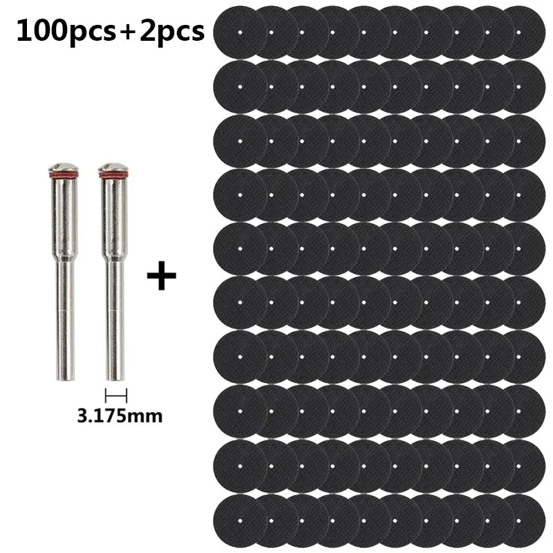 CMCP 102pcs Metal Cutting Disc with 1/8'' Mandrel Metal Cut off Wheel,Abrasive Disc,Circular Saw Blade for Dremel Rotary Tool