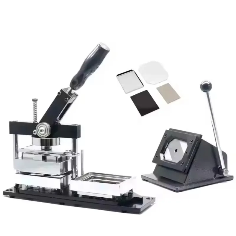 

Высокоэффективный прямоугольный магнит на холодильник 80*53 мм, кнопка для изготовления значков + резак для бумаги 80*53 мм + 200 шт., компонент магнита на холодильник