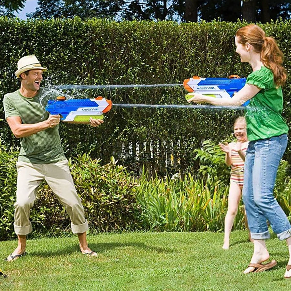 High Capacity Water Gun Toy for Kids Adults Pump Drive Long Range Watergun Summer Super Soaker for Swimming Pool Beach Gift