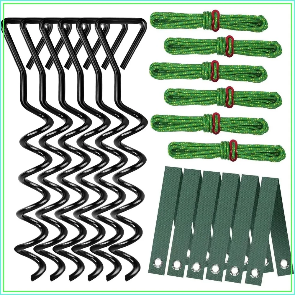 

Heavy Duty Spiral Tree Stake Kit for Leaning Trees, Protect from Bad Weather (2 Pack)