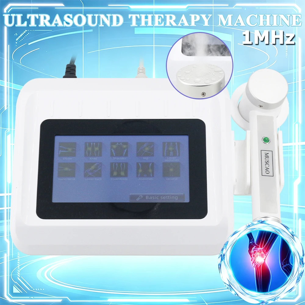 New Ultrasonic Therapy Machine For Pain Relief Shoulder And Back Body Relaxation Massager 1MHz Physiotherapy Ultrasound Device view 2