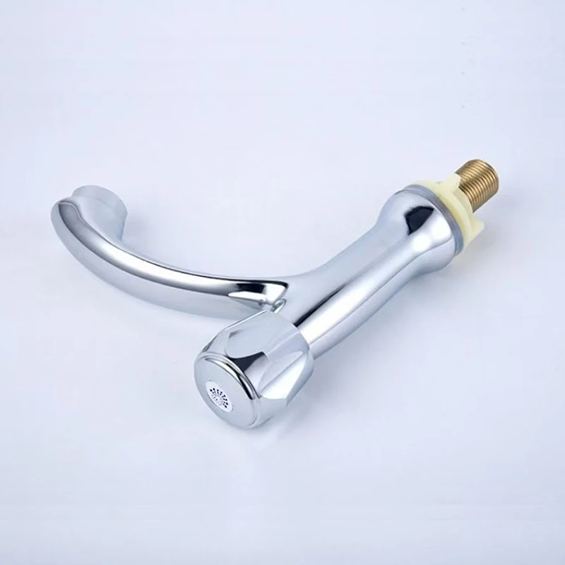 Rubinetto singolo per acqua fredda in acciaio plastico Rubinetto per lavabo per acqua fredda per WC pubblico monoforo Rubinetto in plastica Rubinetto singolo per acqua fredda