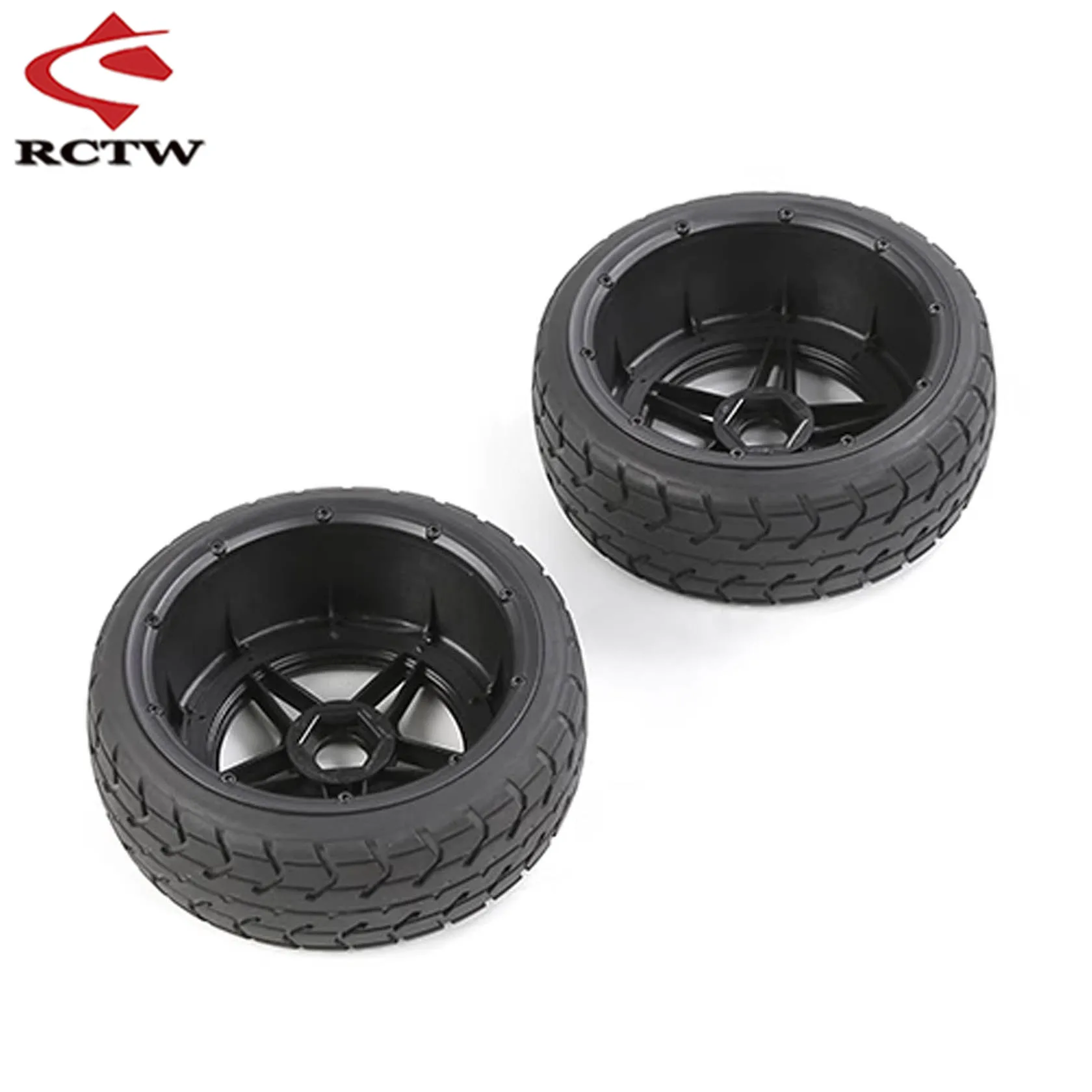 Pneumatico anteriore posteriore universale con mozzo ruota a cinque stelle e set di anelli Beadlock per parti di automobili Rc per camion Rovan ROFUN F5 MCD XS5 RR5 1/5