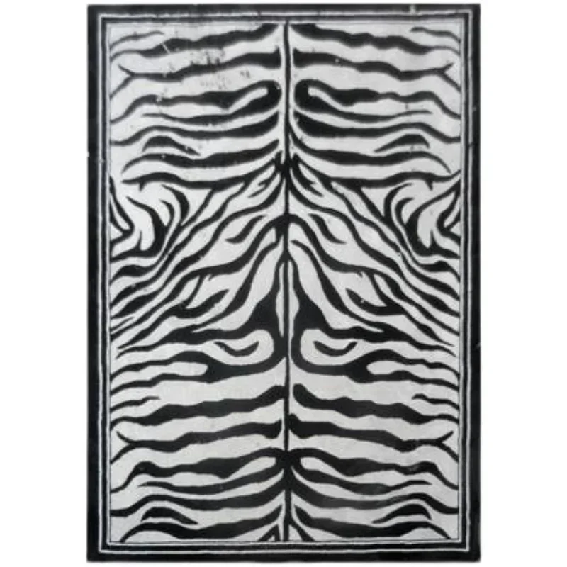 

Black and white tiger skin, light luxury, European, American, model room, living room, coffee table, bedroom, study, dining room