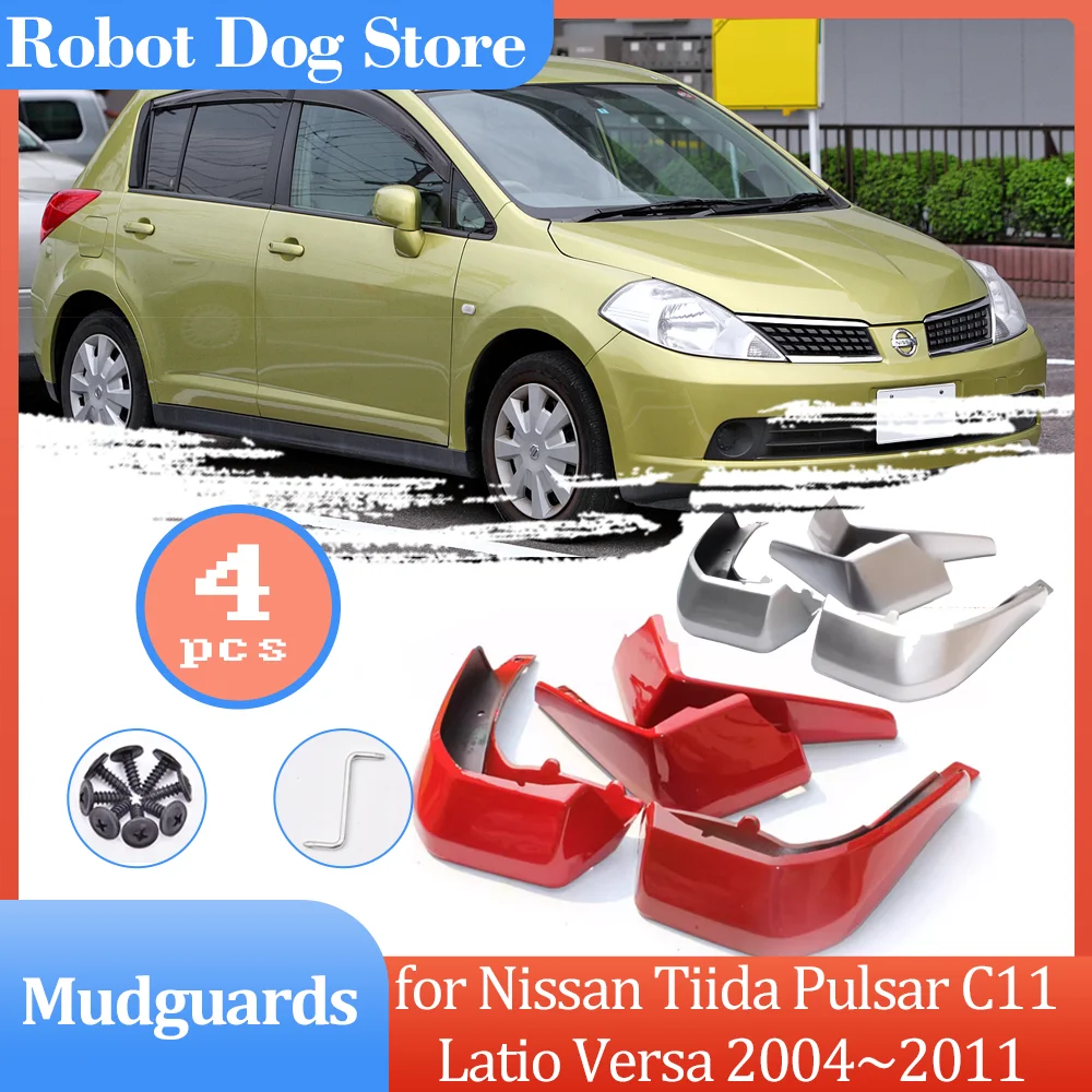 

Mudguards for Nissan Tiida Pulsar C11 Latio Versa 2004~2011 Mud Flaps Part Splash Guards Cover Spoiler Fender Flare Accessories