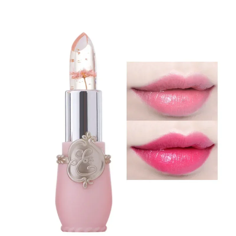 Langdurige Jelly Flower Lipstick Make-up Temperatuur Veranderd Kleurrijke Lippenbalsem Roze Transparante Hydraterende Lippenbalsem