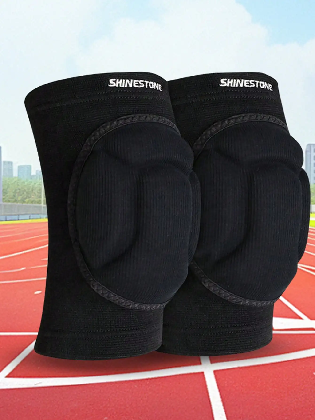 

Knee Pads Elbow Pads,Thick Sponge Knee Pads Elbow Pads High Elastic Anti-Slip Collision Avoidance Knee Elbow Sleeves For Basketball Yoga And More Sports. (1 Pair)