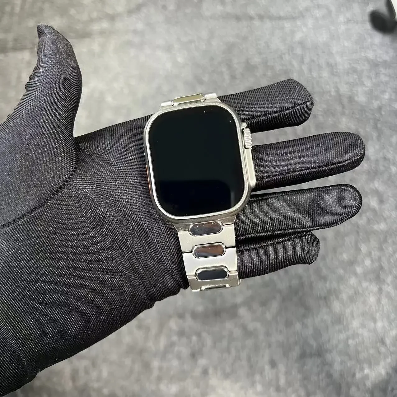 Luxury Titanium Metal Band for Apple Watch 49mm 45mm 44mm 42mm Men Watch Strap Iwatch Series 9 8 7 6 5 4 Se 3 Ultra 2 Bracelet