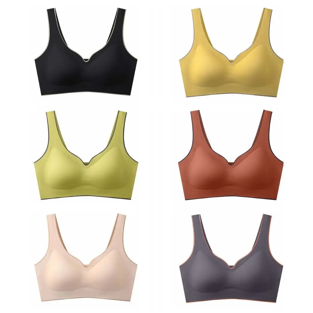 Casual sem costura ultra-fino acolchoado sutiã fino plissado gelo seda esporte sutiã de refrigeração de ar bralette feminino push up sutiã feminino