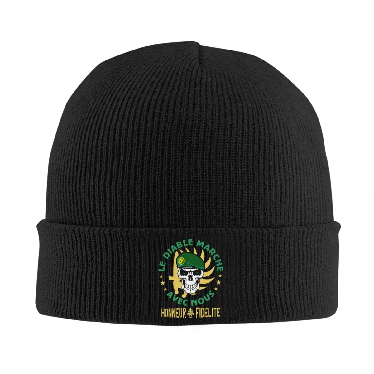 Custom Legion Etrangere Foreign Legion Skullies Beanies Caps Unisex Winter Warm Knitted Hat Men Women Street Adult Bonnet Hats