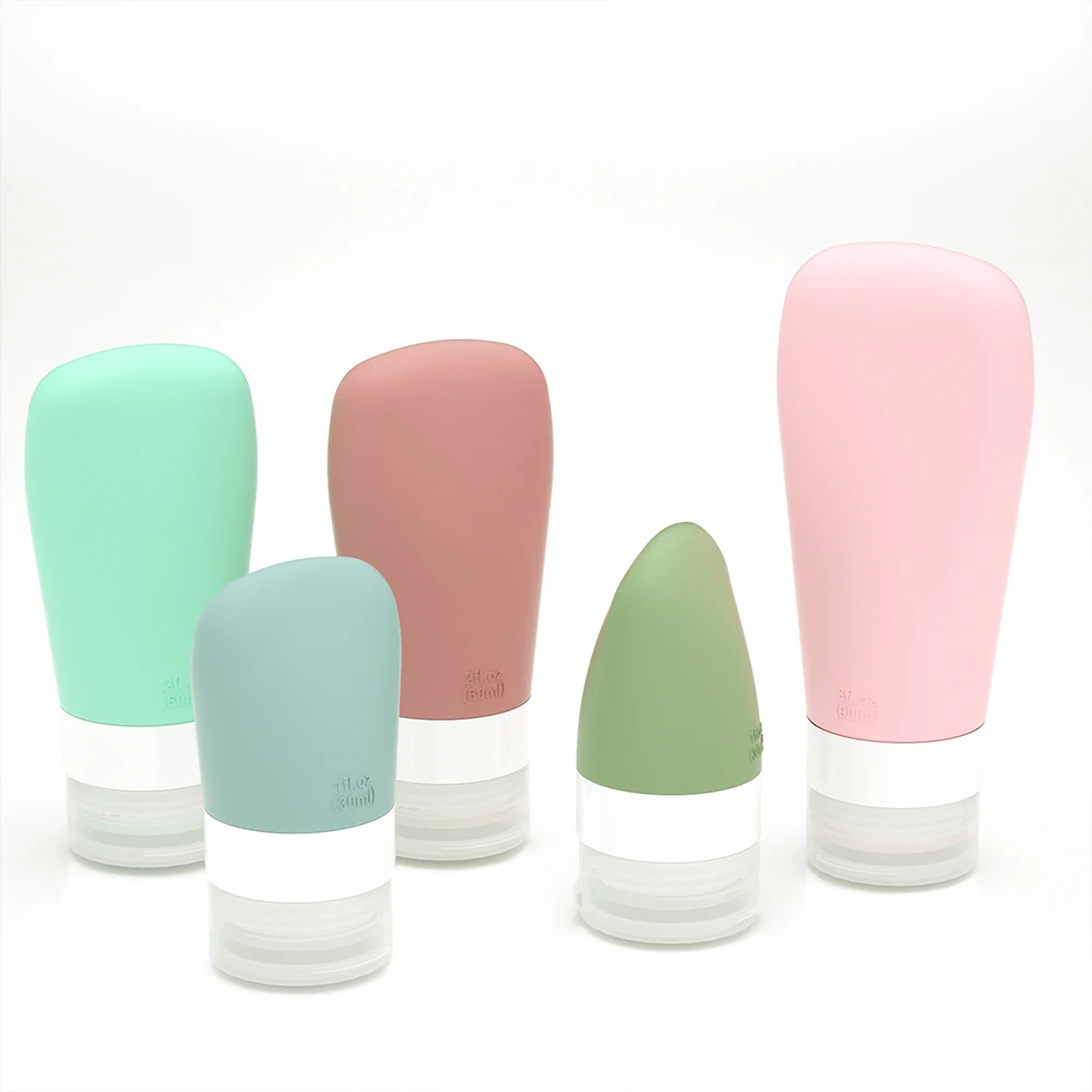 Silicone Travel Bottle Washing Products Packaging A Set Of Three Sizes Available In Multiple Colors Special Travel Convenience