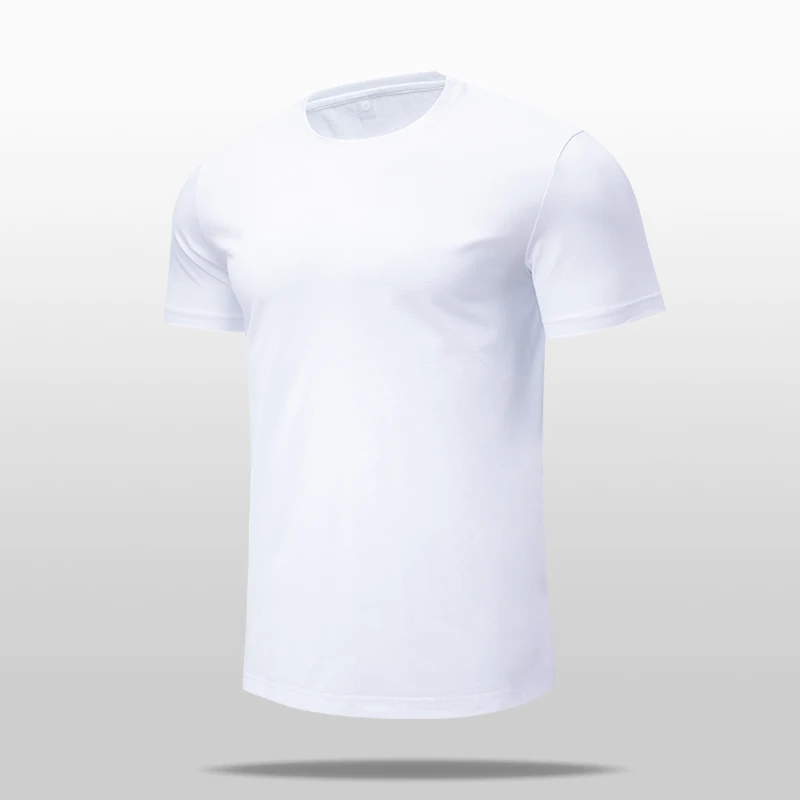 Camiseta respirável de secagem rápida dos homens, confortável, manga curta, casual, leve, tops de ginástica, fitness esportiva, alta qualidade