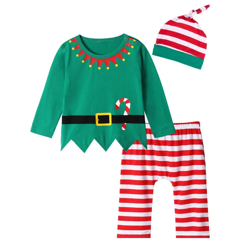 Conjunto de ropa de Navidad para bebés, traje de piloto para niño, ropa infantil de Halloween, ropa de Cosplay divertida, Tops, pantalones, sombrero