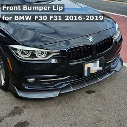 Front Bumper Splitter Lip Spoiler Diffuser Retrofit for BMW 3 Series F30 F31 Non-M Sport 2012-2019 Bodykits Tuning Canard Lip