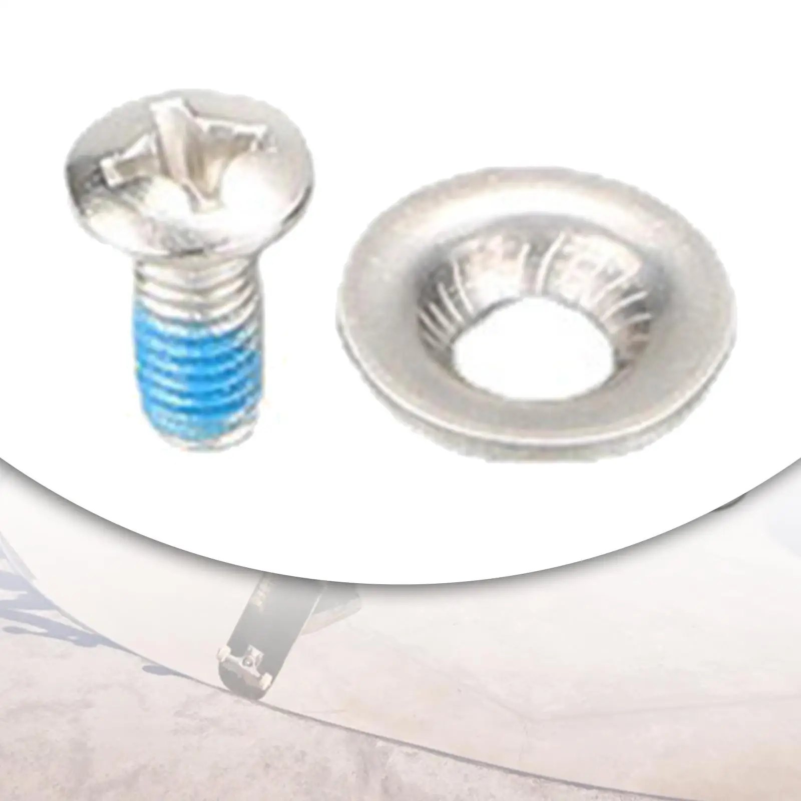Snowboard Binding Screw Set M6 Countersunk Washers Stainless Steel 15mm Replacement Hardware for Snowboard Bindings Mounting