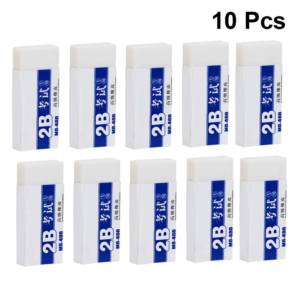 10 PCS Art Eraser Erasers for Kids Rubber Drawing Correction Tool 2B Exam Student