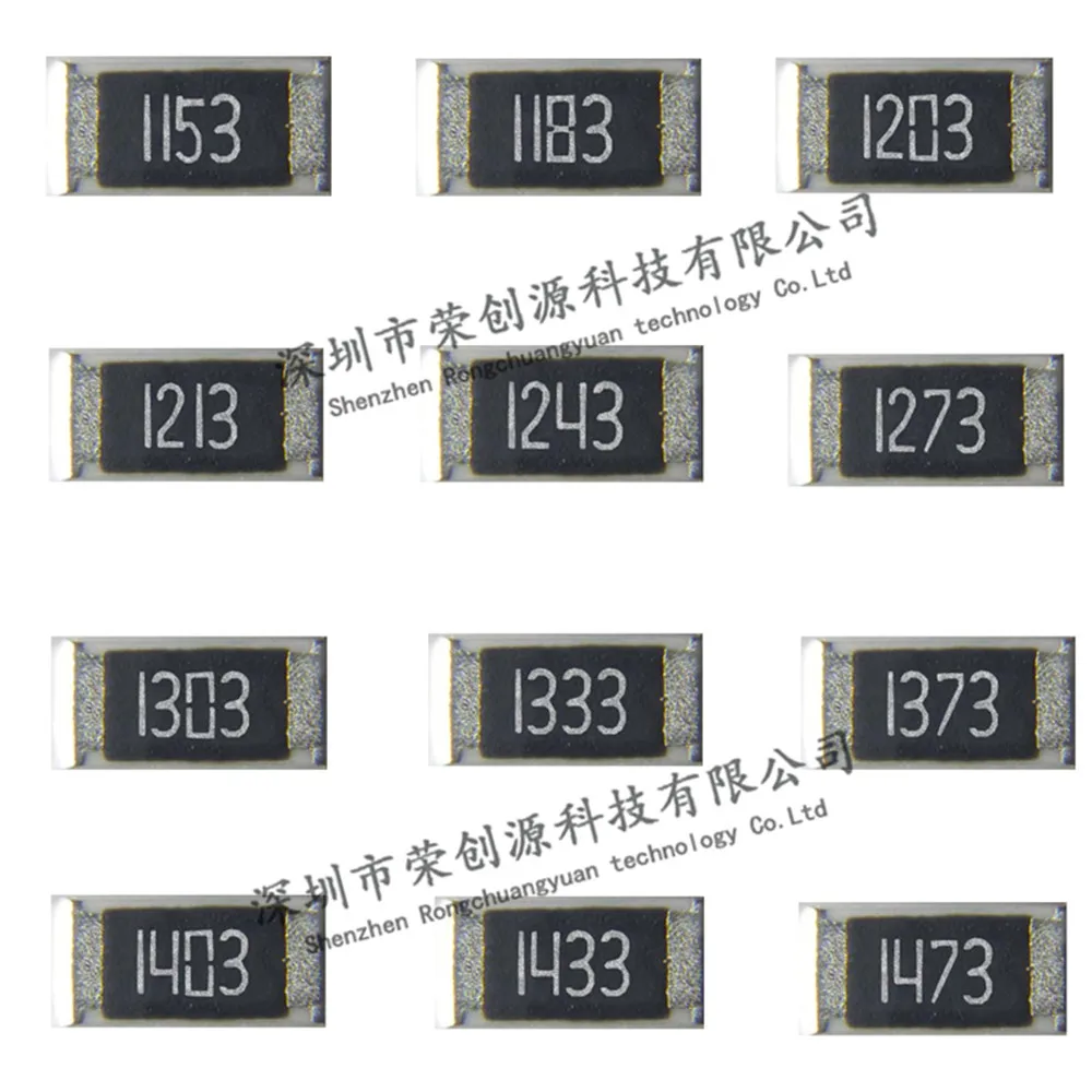 100pcs/lot 0805 smd Chip Resistor 1% 1153 1183 1203 1213 1243 1273 1303 1333 1373 1403 1433 1473  2.0*1.2mm 1/8W