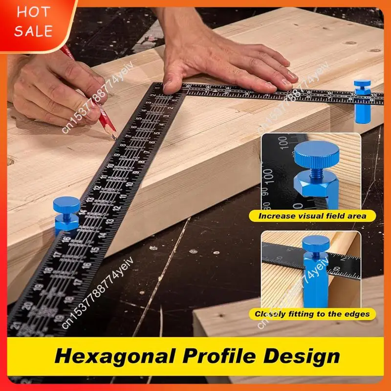 Tall Stair Gauges For Framing Square With Holder, Stair Guages Knobs Tool For Circular Saw Stair Stringer Layout Tool A62X
