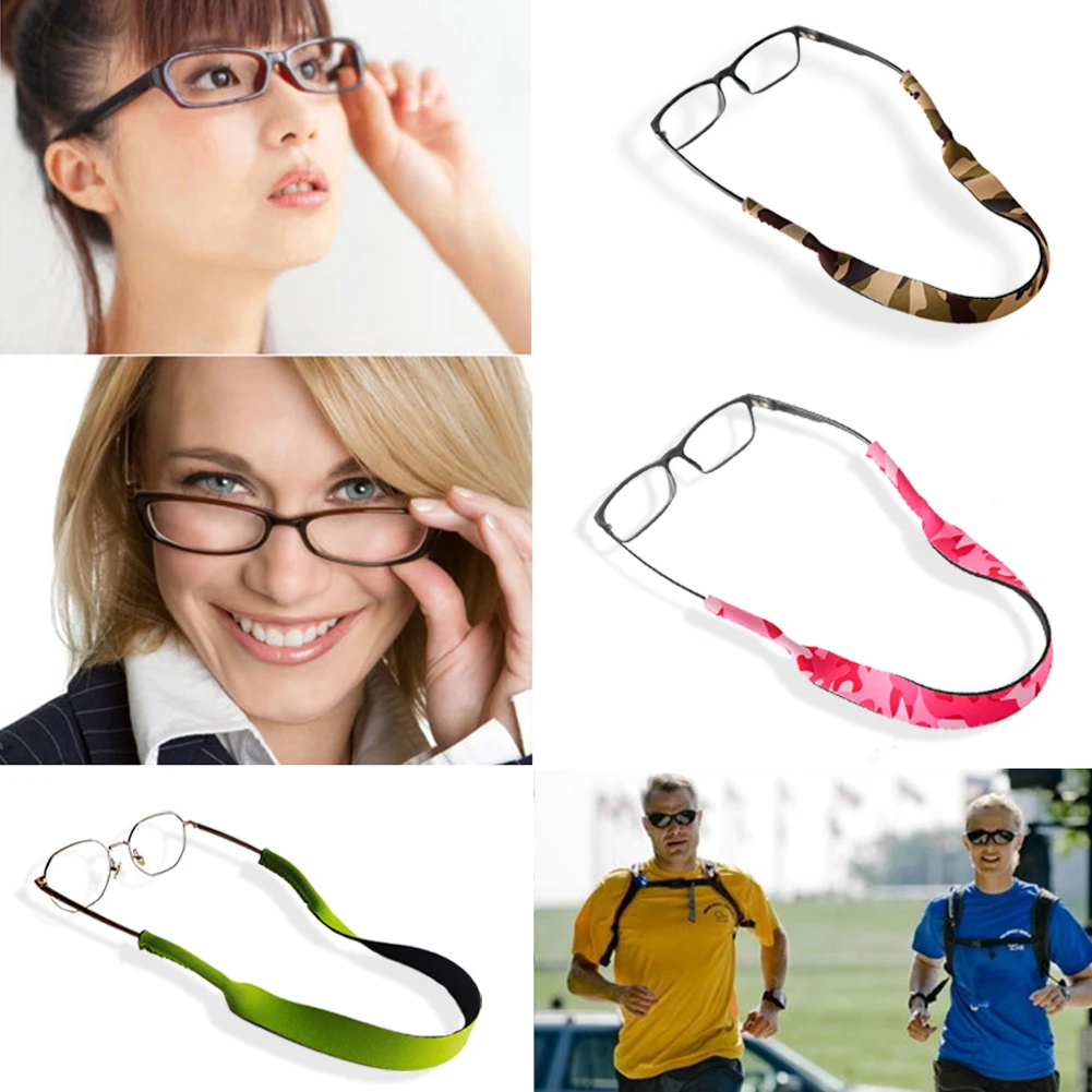 Non-slip Sport Glasses Chain Non-Slip Glasses Rope Cord Holder Red Black Sun Eyeglass Diving Glasses Rope For Women Men Wide