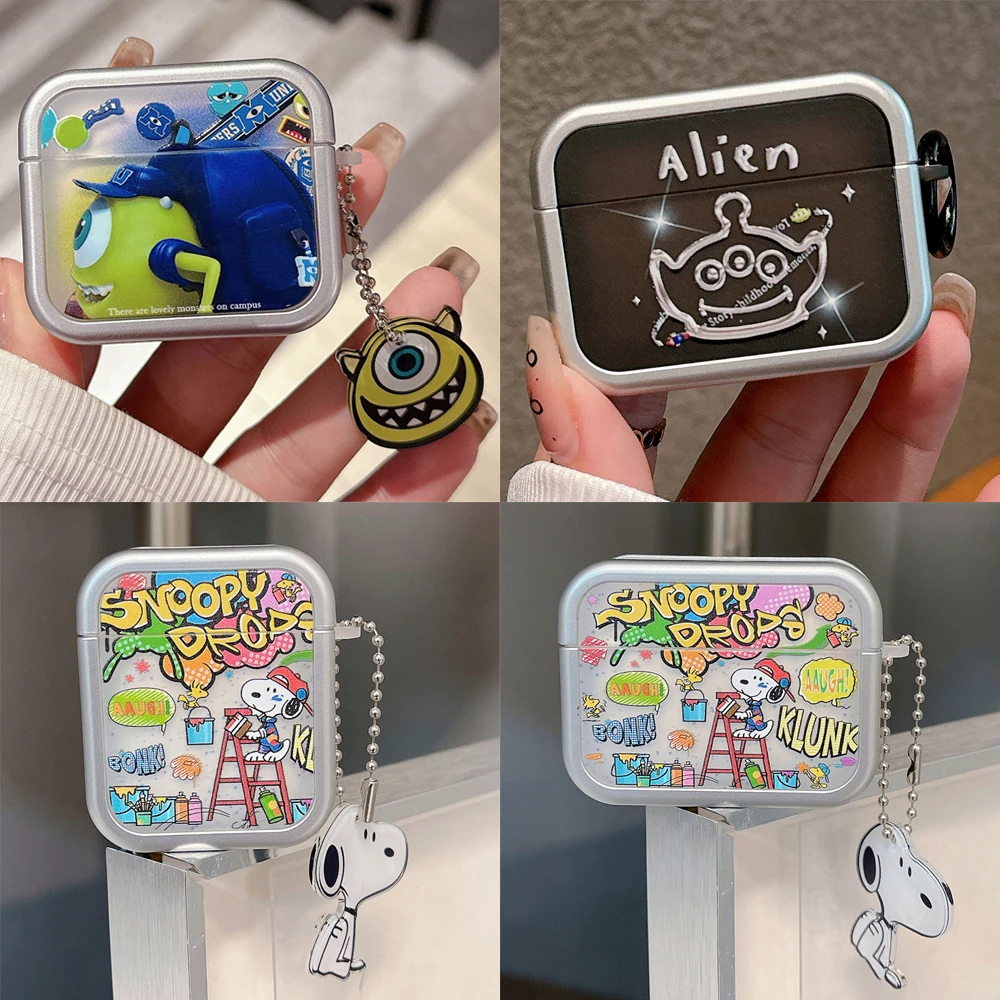 Earphone Cover For Apple Airpods 1 2 3rd Headset Case For Airpod Pro 2nd Funda Cute Snoopy Alien Protective Box