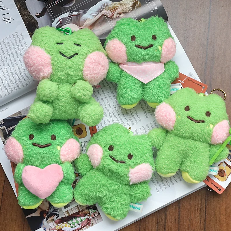 Mini Frog Plush Pendant Kawaii Doll Keychain Juguetes Exquisite Soft Workmanship Great Birthday Presents for Friends or Children